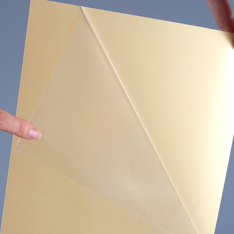 25мик прозрачная ПЭТ-пленка со съемными клейкими прозрачными полиэфирными этикетками