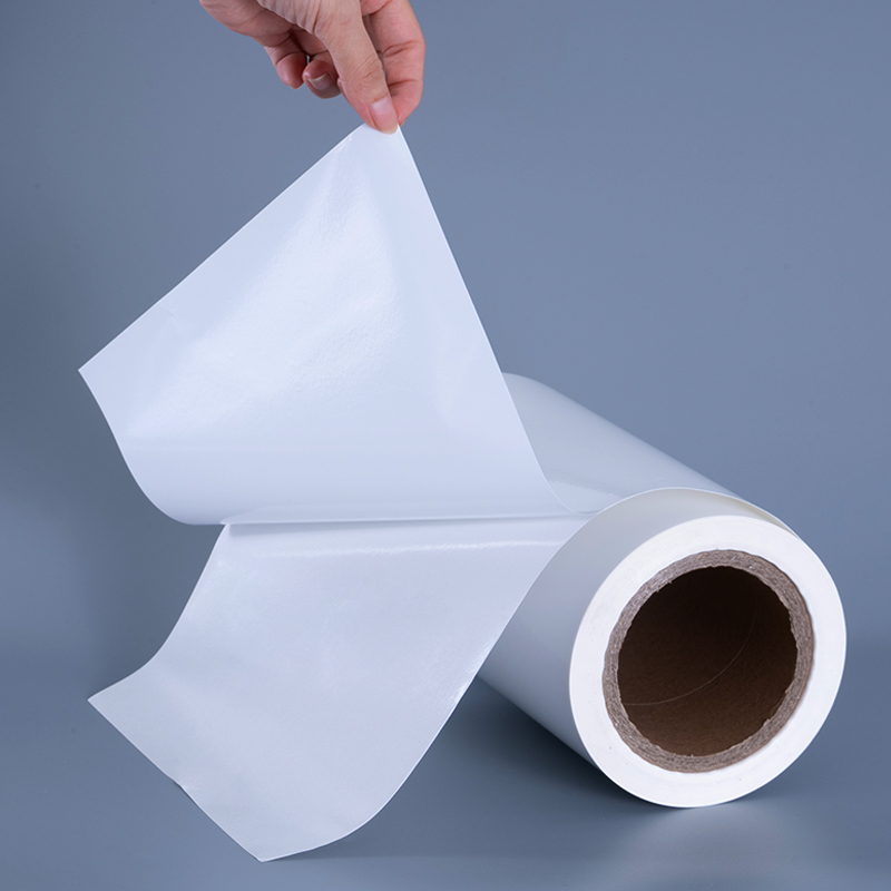 25-микронная глянцевая виниловая пленка из ПЭТ-материала для этикеток с акриловым клеем Jumbo Roll для струйной печати