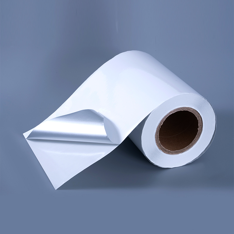 25мик глянцевая белая алюминизированная полиэфирная пленка самоклеящаяся этикетка с акриловым клеем на водной основе для струйной печати