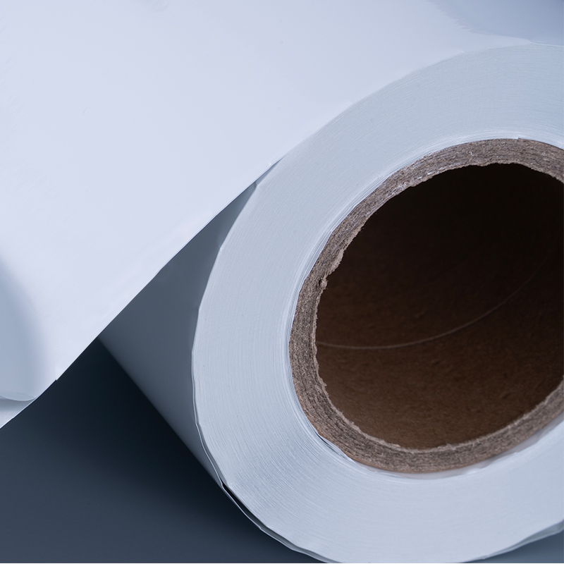 25мик глянцевая белая алюминизированная полиэфирная пленка самоклеящаяся этикетка с акриловым клеем на водной основе для струйной печати