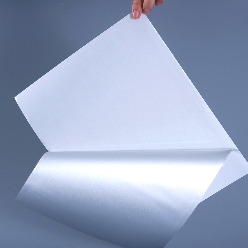 25мик глянцевая белая алюминизированная полиэфирная пленка самоклеящаяся этикетка с акриловым клеем на водной основе для струйной печати