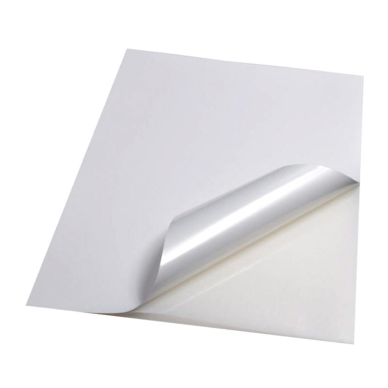 80um UV resist white PE film /High-Tack Permanent Solvent Adhesive/80g double sides silicon coated liner 